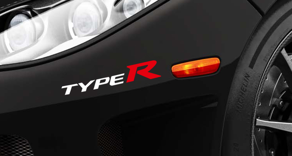 Calcomanías de vinilo estilo Type R para Honda Civic Accord Integra